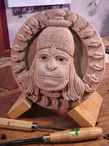 Hanuman: Clay model